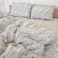 Комплект постельного белья Бязь 17-0660 Gray sky 2x143x210 см серый MirSon
