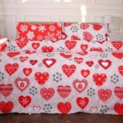 Комплект постельного белья Ranforce Elite 17-0656 Gingerbread 2x160x220 см красный MirSon Комплект постельного белья Ranforce Elite 17-0656 Gingerbread 2x160x220 см красный MirSon