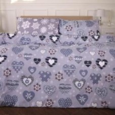 Комплект постельного белья Ranforce Elite 17-0655 Snowflake 110х140 см серый MirSon Комплект постельного белья Ranforce Elite 17-0655 Snowflake 110х140 см серый MirSon