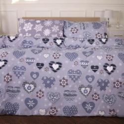 Комплект постельного белья Ranforce Elite 17-0655 Snowflake 110х140 см серый MirSon Комплект постельного белья Ranforce Elite 17-0655 Snowflake 110х140 см серый MirSon