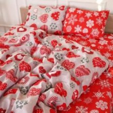 Комплект постельного белья Бязь 17-0656 Gingerbread 110х140 см красный MirSon
