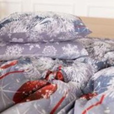 Наволочка Ranforce Elite 17-0657 Mistletoe 40x60 см серый с рисунком MirSon