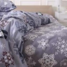 Простынь Ranforce Elite 17-0655 Snowflake 110x160 см серый MirSon Простынь Ranforce Elite 17-0655 Snowflake 110x160 см серый MirSon