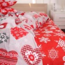 Простынь Ranforce Elite 17-0656 Gingerbread 150x220 см красный MirSon Простынь Ranforce Elite 17-0656 Gingerbread 150x220 см красный MirSon
