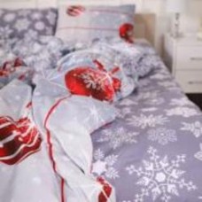 Простынь Бязь 17-0657 Mistletoe 110x160 см серый MirSon