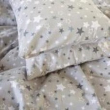 Наволочка Бязь 17-0660 Gray sky 60x60 см светло-серый с принтом MirSon