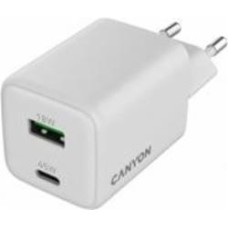 Зарядное устройство Canyon CU45AC GaN PD QC 45W White (CNS-CUW45AC)