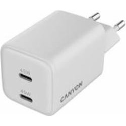 Зарядное устройство Canyon CU45CC GaN PD 45W White (CNS-CUW45CC)