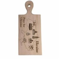 Декор настенный 4PROFI Pray for Ukraine Карта 28x12 см