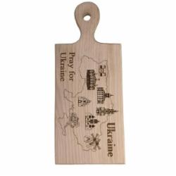 Декор настенный 4PROFI Pray for Ukraine Карта 28x12 см