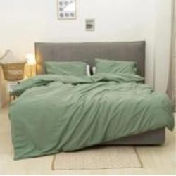 Комплект постельного белья Вареный хлопок 40-0023 Mystic Forest 160x220 см зеленый MirSon