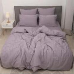 Комплект постельного белья Вареный хлопок 40-0025 Blooming Garden 160х220 см фиолетовый MirSon
