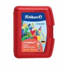 Пластилин Creaplast 10 цветов 240 г в красном боксе Pelikan