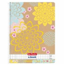 Блокнот Herlitz Natural Vibes Blossoms А4 80 лист. клетка 50049387B
