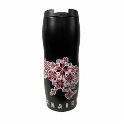 Термокружка 4PROFI Этнокарта вышиванка 380 мл (23845)