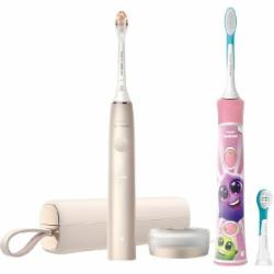 Электрическая зубная щетка Philips Sonicare 9900 Prestige HX9992/11 + For Kids HX6352/42