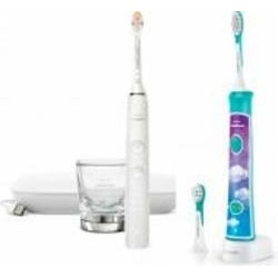 Электрическая зубная щетка Philips Series 9000 Sonicare HX9911/19 Diamond Clean + HX6322/04 For Kids