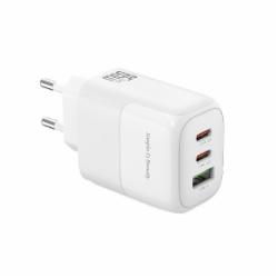 Сетевое зарядное устройство Xo L139 PD65W, QC18W USB-A, 2хUSB-C