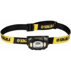 Фонарь налобный Sigma Led 300 Lm черный с желтым 5390231 Фонарь налобный Sigma Led 300 Lm черный с желтым 5390231