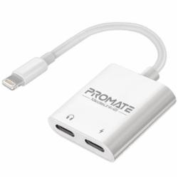 Адаптер Promate MediaLink-i2і Lightning/Lightning Audio+12W Lightning-in