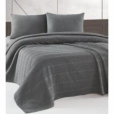 Покрывало dark gray WAFFLE 160x220 см Zastelli серый