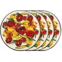 Набор полотенец махровых для кухни Round print 4 шт. 60x60 см мультиколор Zastelli