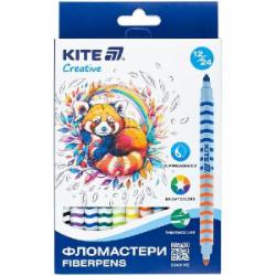 Фломастеры двухсторонние Creative 12 шт. K-1151 KITE