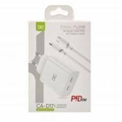 Сетевое зарядное устройство DC 2в1 Type-C 2PD/35W Fast Charger (CA-D17) белый (2000000338088)