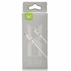 USB-кабель DC Type-C to Lightning (CL-Q22) PD 20W 2 м белый (2000000325996)