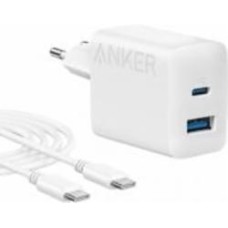 Зарядное устройство Anker PowerPort 312 20W USB-C USB-A + кабель USB-C White (B2348G21)