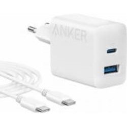 Зарядное устройство Anker PowerPort 312 20W USB-C USB-A + кабель USB-C White (B2348G21)