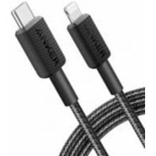 Кабель Anker 322 USB-C to Lightning 1,8 м черный (A81B6G11)