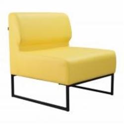 Диван нерозкладний Richman Лаунж одинарный со спинкой Рокки 43 желтый 770x770x830 мм