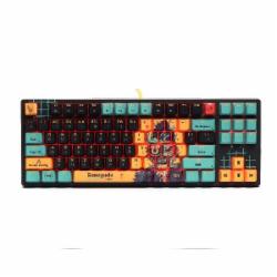 Клавиатура игровая BLOODY (AT87 (Renegade)) USB Alpha Optical Switch black/blue