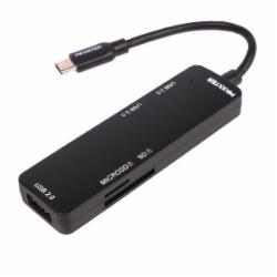 USB-хаб Maxxter HU3C-3PTF-01, USB 3.0 Type-С на 3 порта