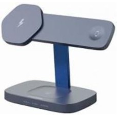Беспроводное зарядное устройство Canyon Hexagon WCS-310 QI 3 в 1 Dark Grey Blue (CNS-WCS310DGBL)