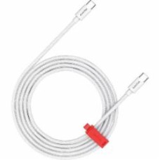 Кабель Canyon Type-C to Type-C 60W 1,2 м белый (CND-CC60AB12W)
