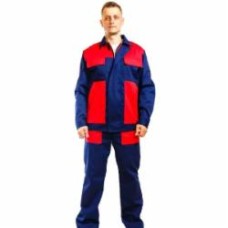 Костюм рабочий Ди-версия Інженер (куртка і брюки) р. XXXL рост 3-4 сине-красный