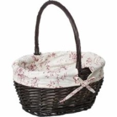 Корзина плетеная с текстилем 37х31х19/41 см Easter 16-1A-1