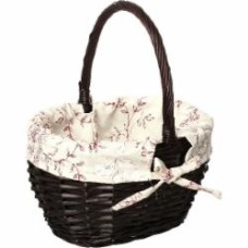 Корзина плетеная с текстилем 29х22х17/33 см Easter 16-1A-2