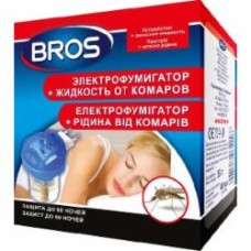 Электрофумигатор Bros + жидкость против комаров 60 ночей