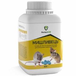 Родентицидное средство от мышей ProtectON брикеты парафиновые Мышливец 400 г