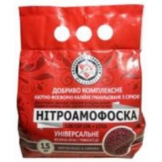 Удобрение универсальное Нитроамофоска N15:P15:K15+11S 1,5 кг