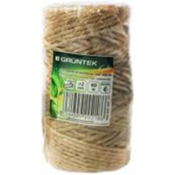 Шпагат Gruntek джутовый 2 мм 60 м крафт 0,095 кг