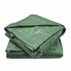 Тент универсальный AGREEN 80 г/кв.м, 4м х 6м темно-зеленый