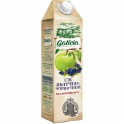 Сок Galicia Яблочно-черничный неосветленный пастеризованный 1л (4820151001314)
