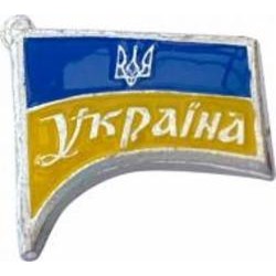 Значок Флаг Украины голубо-желтый