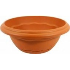 Горшок пластиковый Plastiken Terra Centro круглый 5 л терракот (7682)