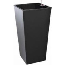 Горшок для цветов Plastkon Elise глянцевый прямоугольный 3,4 л антрацит