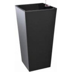 Горшок для цветов Plastkon Elise глянцевый прямоугольный 3,4 л антрацит